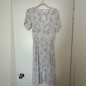 Oak and fort XS lilac midi dress